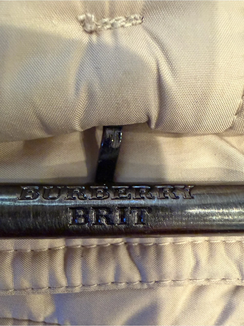 Burberry Brit Replacement Puffer Coat Belt Beige Size XS